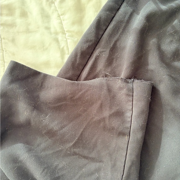 A&F Tailored Wide Leg Black Women's Pants - Picture 4 of 4